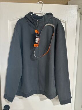Kirkland Signature Dark Gray Full-Zip Hooded Jacket